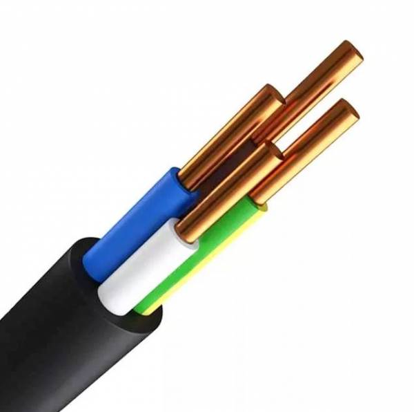 Кабель ВВГ НГ LS 4*2,5 чер ТУ (бухта 100 м)